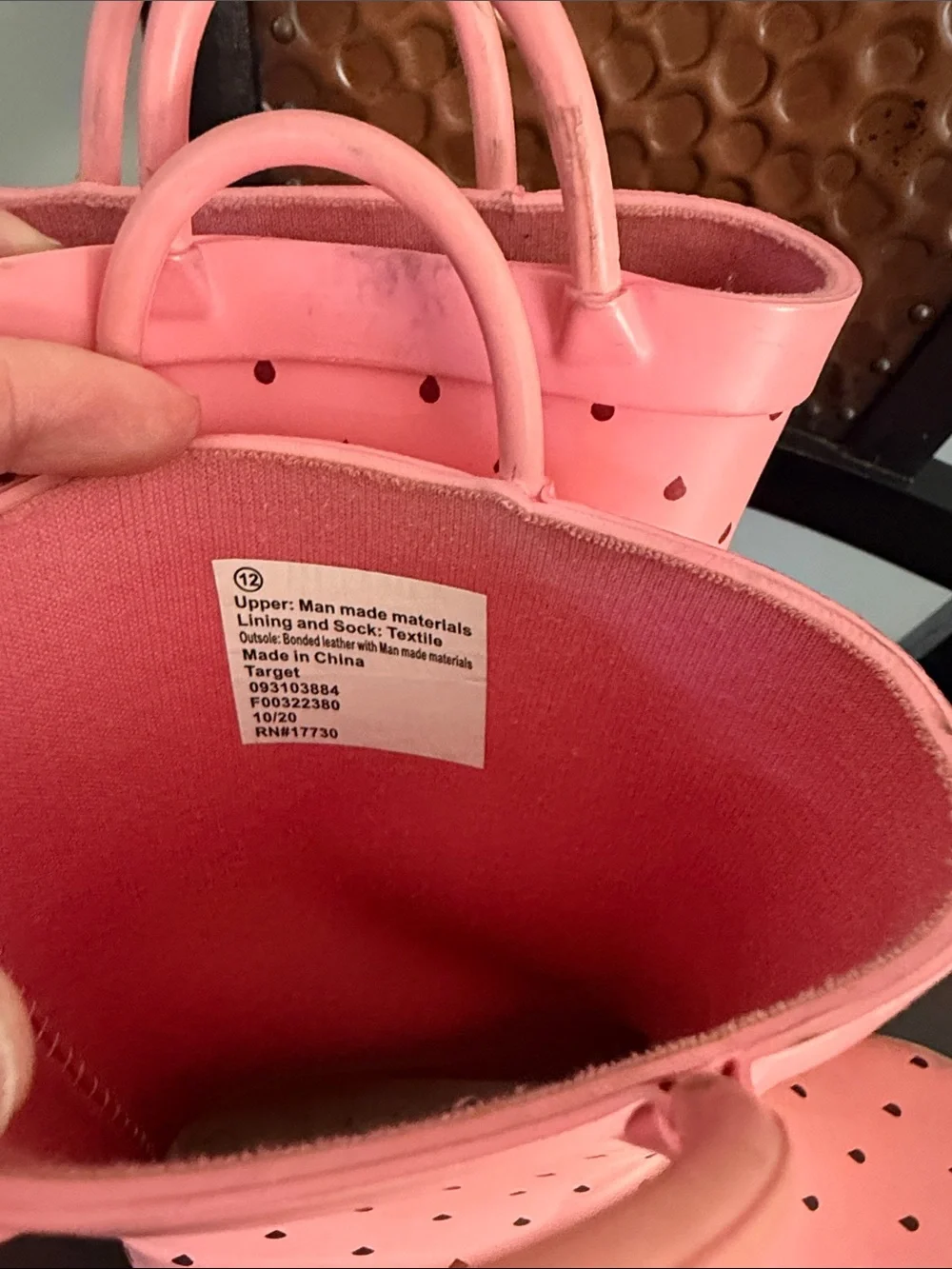 Target Pink Kids Watermelon Rain Boots with Lime Trim